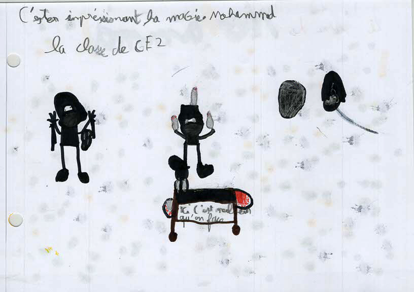 Dessins du CE2 de l'école publique d'Alboussière-Champis