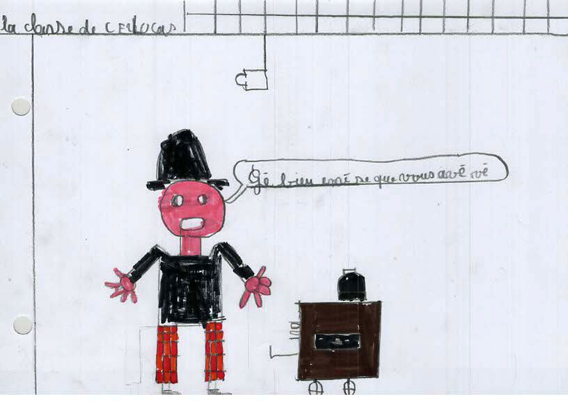 Dessins du CE2 de l'école publique d'Alboussière-Champis