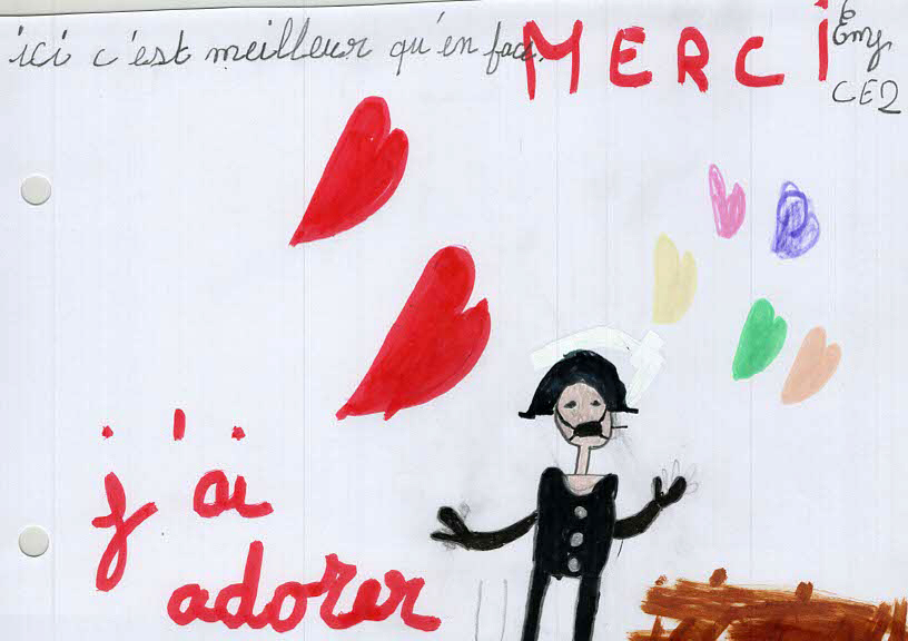 Dessins du CE2 de l'école publique d'Alboussière-Champis