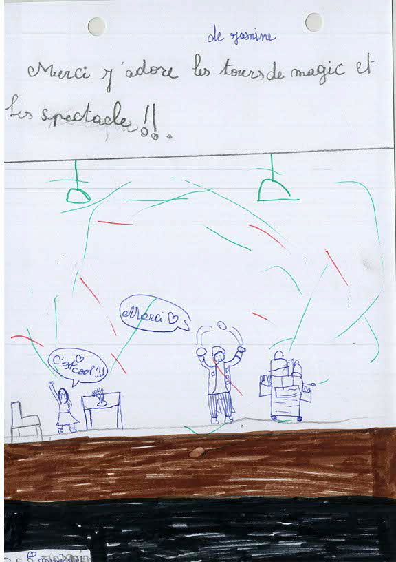 Dessins du CE2 de l'école publique d'Alboussière-Champis