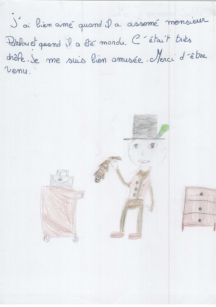 Dessins des enfants de l'école Lucien Roux de Saint-Georges-lès-bains en Ardèche, Mimages 2021