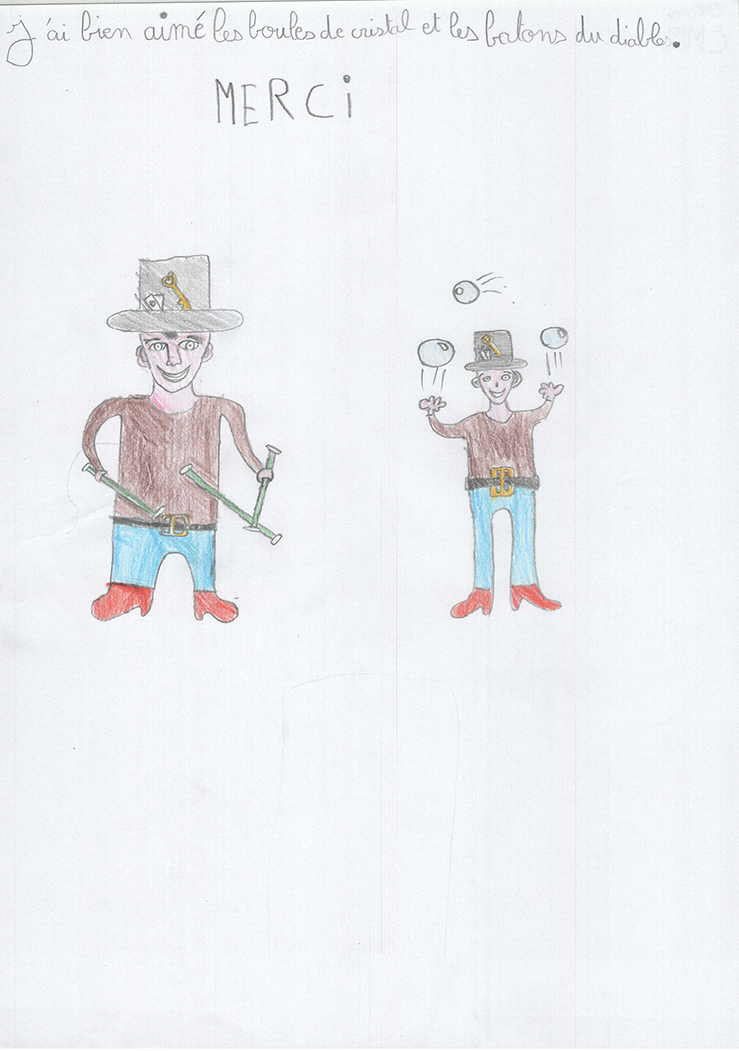 Dessins des enfants de l'école Lucien Roux de Saint-Georges-lès-bains en Ardèche, Mimages 2021