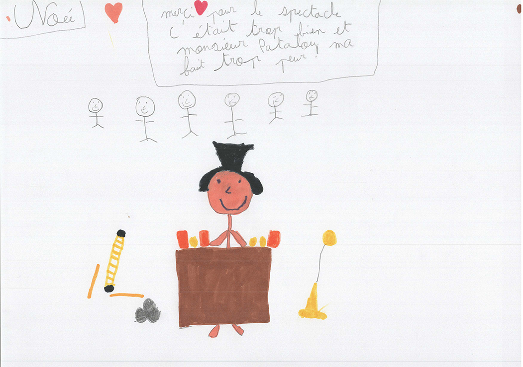 Dessins des enfants de l'école Lucien Roux de Saint-Georges-lès-bains en Ardèche, Mimages 2021