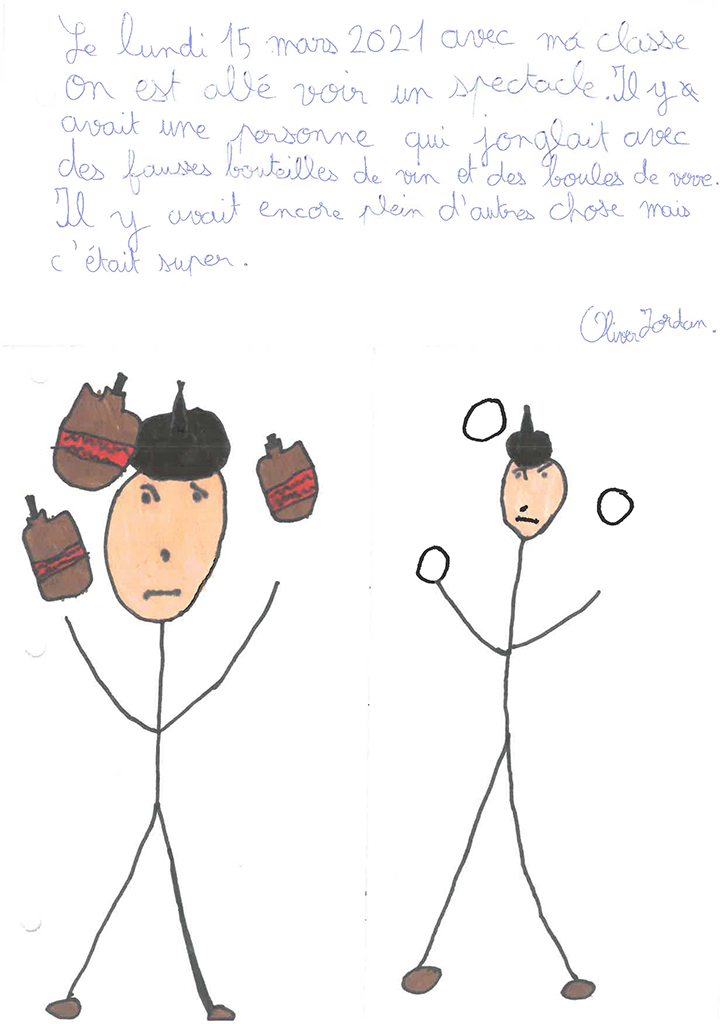 Dessins de ma classe de CE2 de l'école des brémondières de Saint-Péray, Mimages 2021
