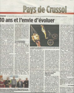 Présentation du festival Mimages 2015 dans l'Hebdo de l'Ardèche