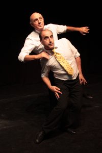 Spectacle proposé par le Théâtre du Mouvement et la compagnie Zinzoline autour des arts du mime et du geste