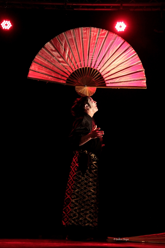 soirée Mimages fait son cirque à Saint-Sylvestre en Ardèche, festival du geste et du Mime, 2018, compagnie Shintai Jonglo