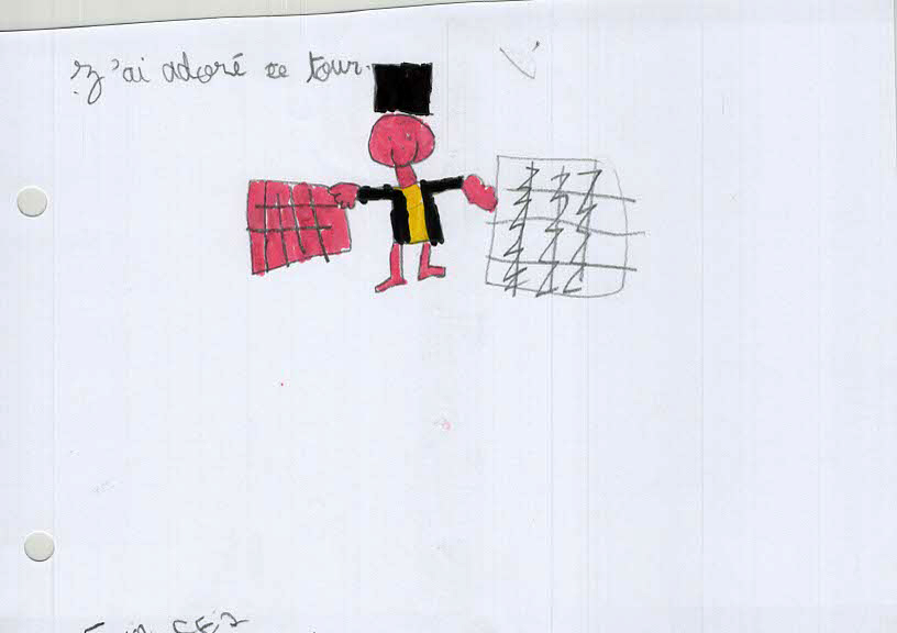 Dessins du CE2 de l'école publique d'Alboussière-Champis