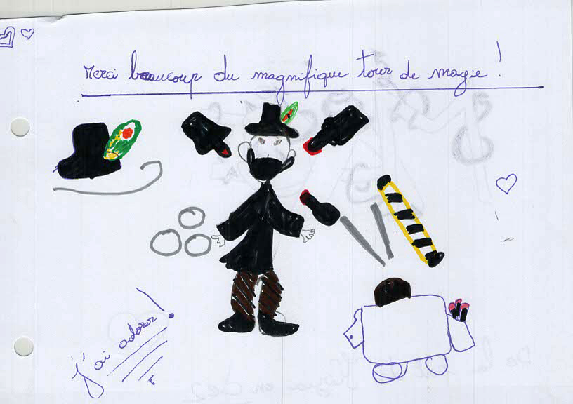 Dessins du CE2 de l'école publique d'Alboussière-Champis