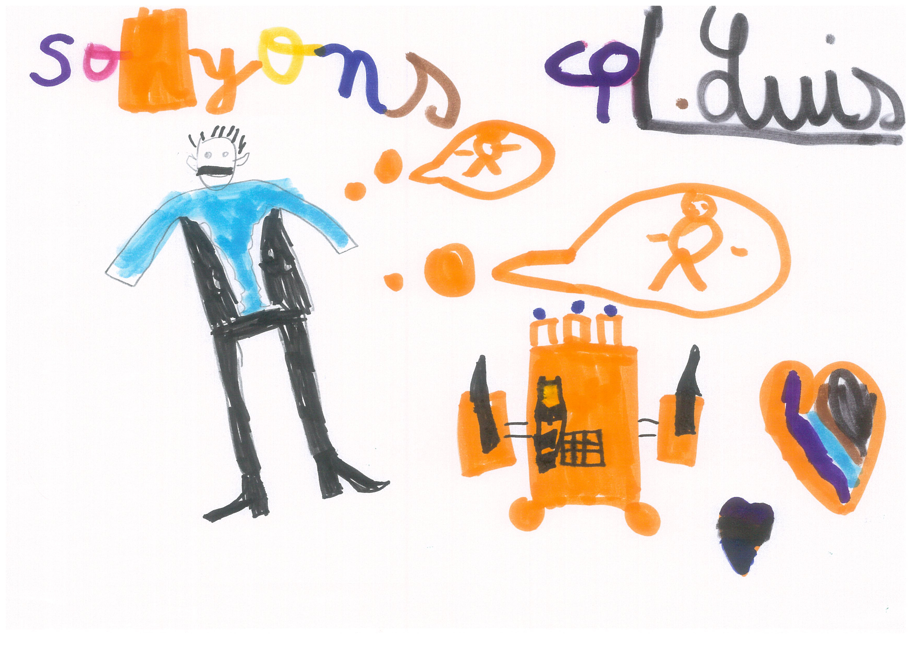 Dessins des enfants de la classe de Cp de Soyons dans le cadre de Mimages2021