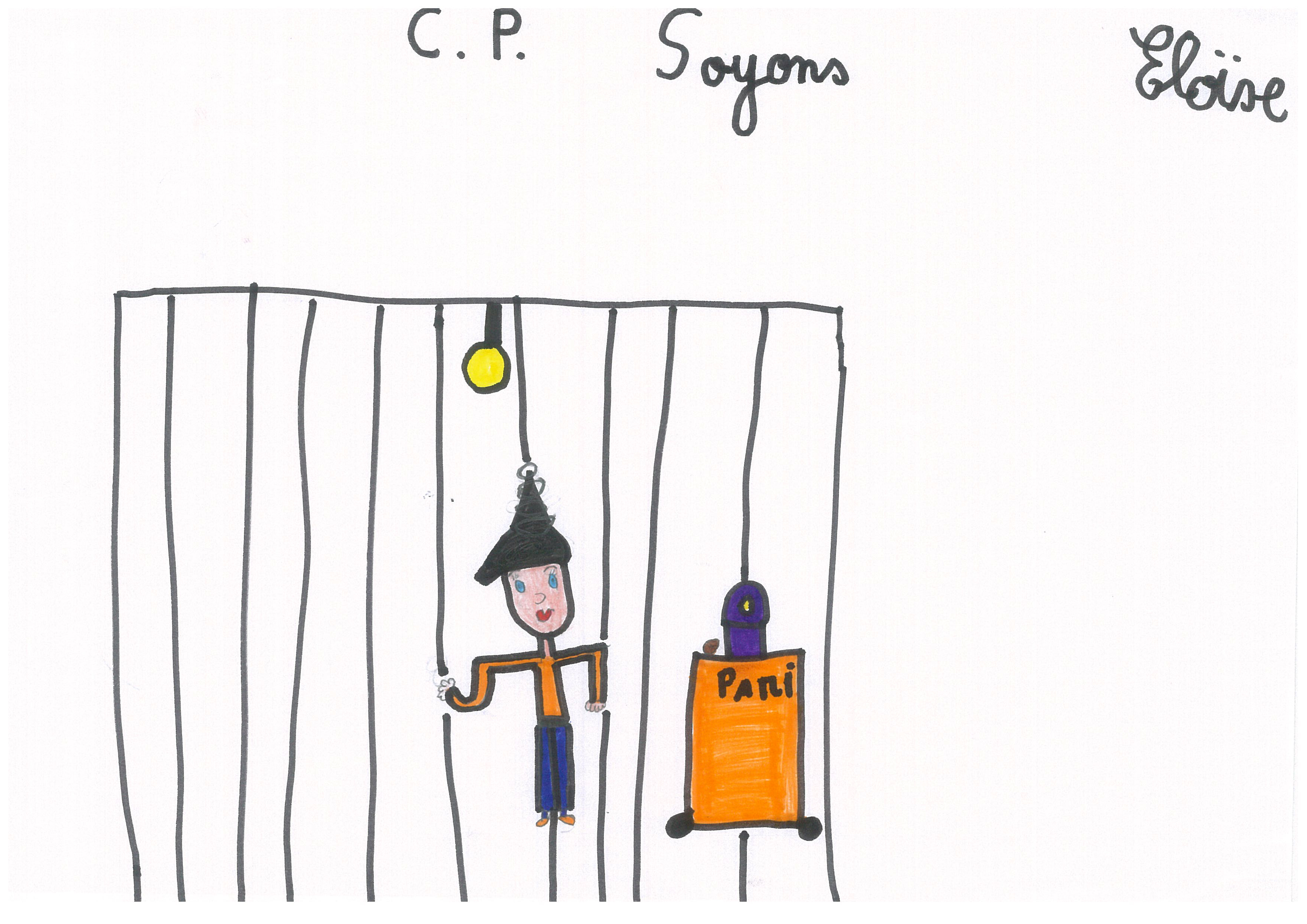 Dessins des enfants de la classe de Cp de Soyons dans le cadre de Mimages2021