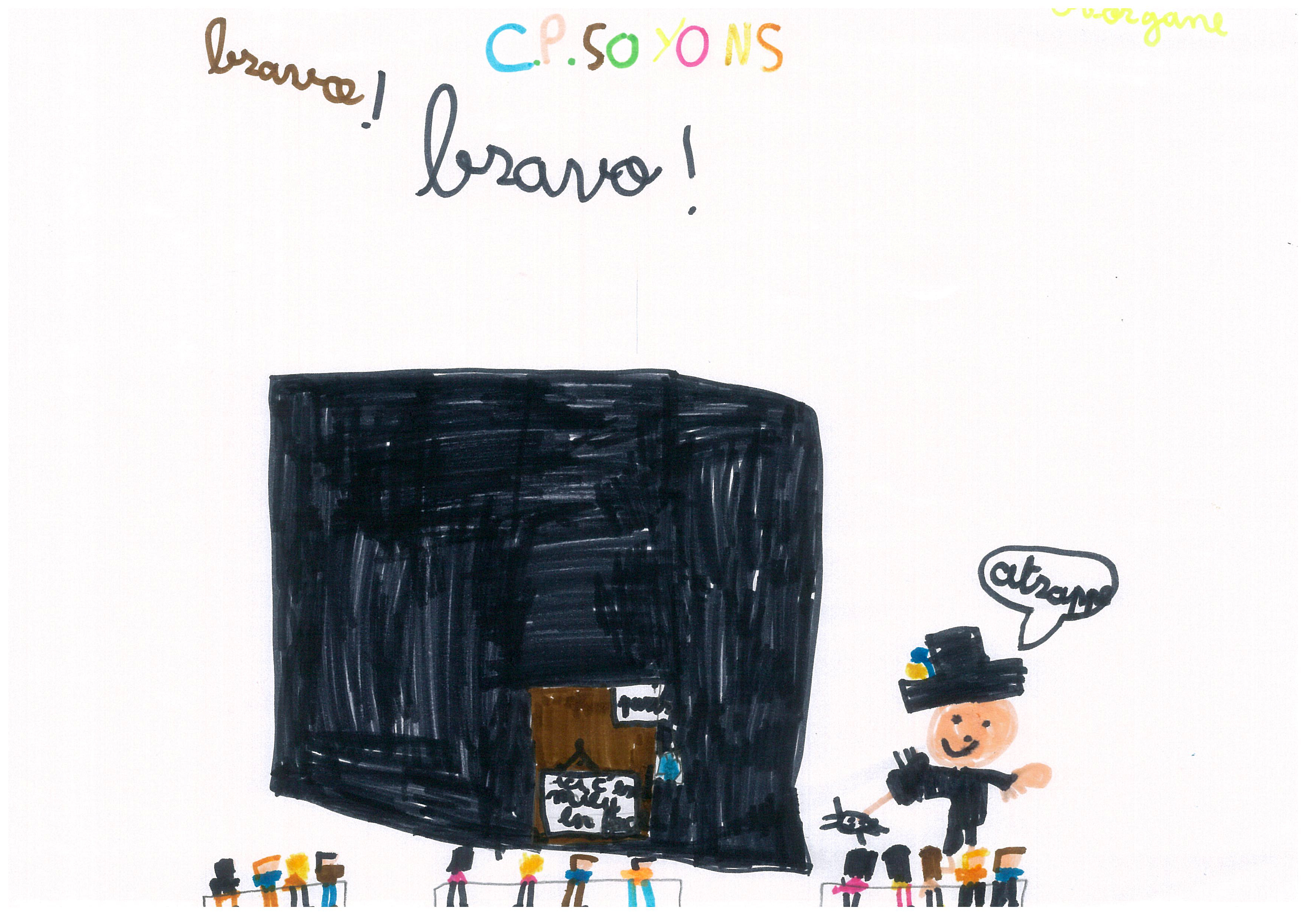 Dessins des enfants de la classe de Cp de Soyons dans le cadre de Mimages2021