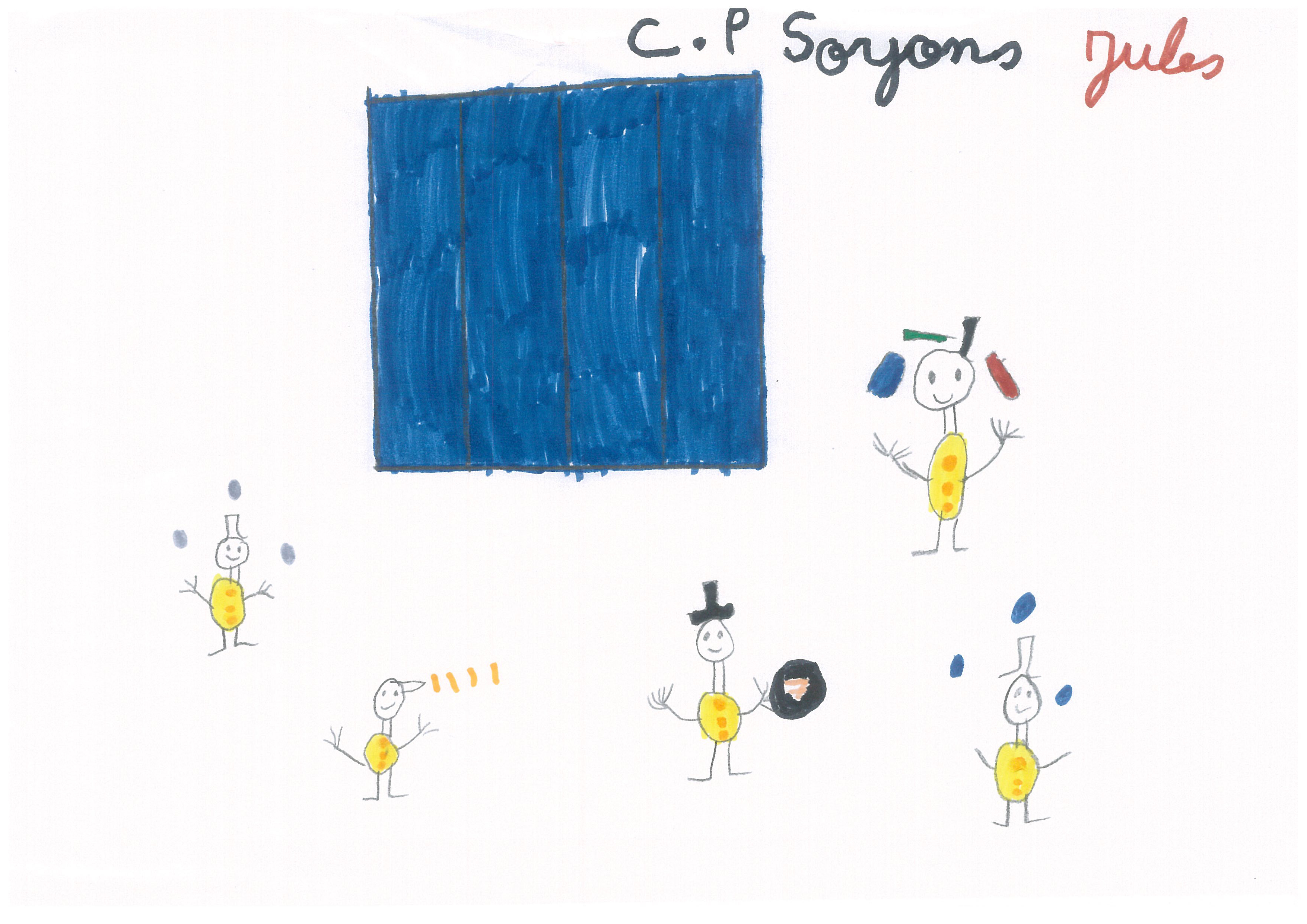 Dessins des enfants de la classe de Cp de Soyons dans le cadre de Mimages2021