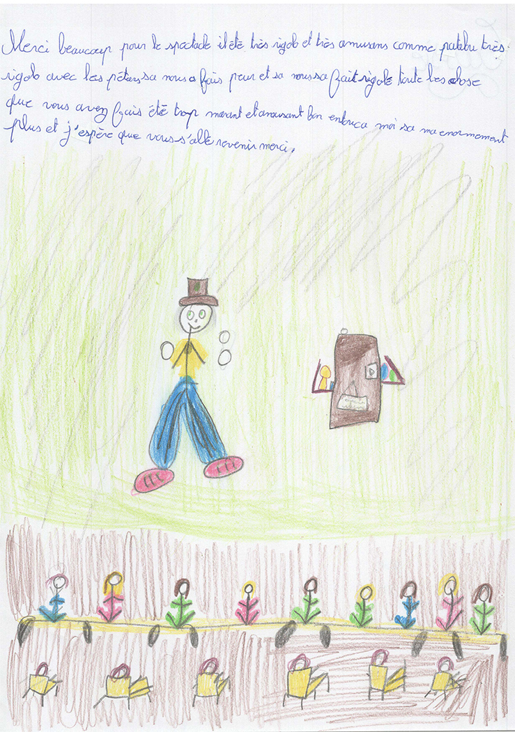 Dessins des enfants de l'école Lucien Roux de Saint-Georges-lès-bains en Ardèche, Mimages 2021