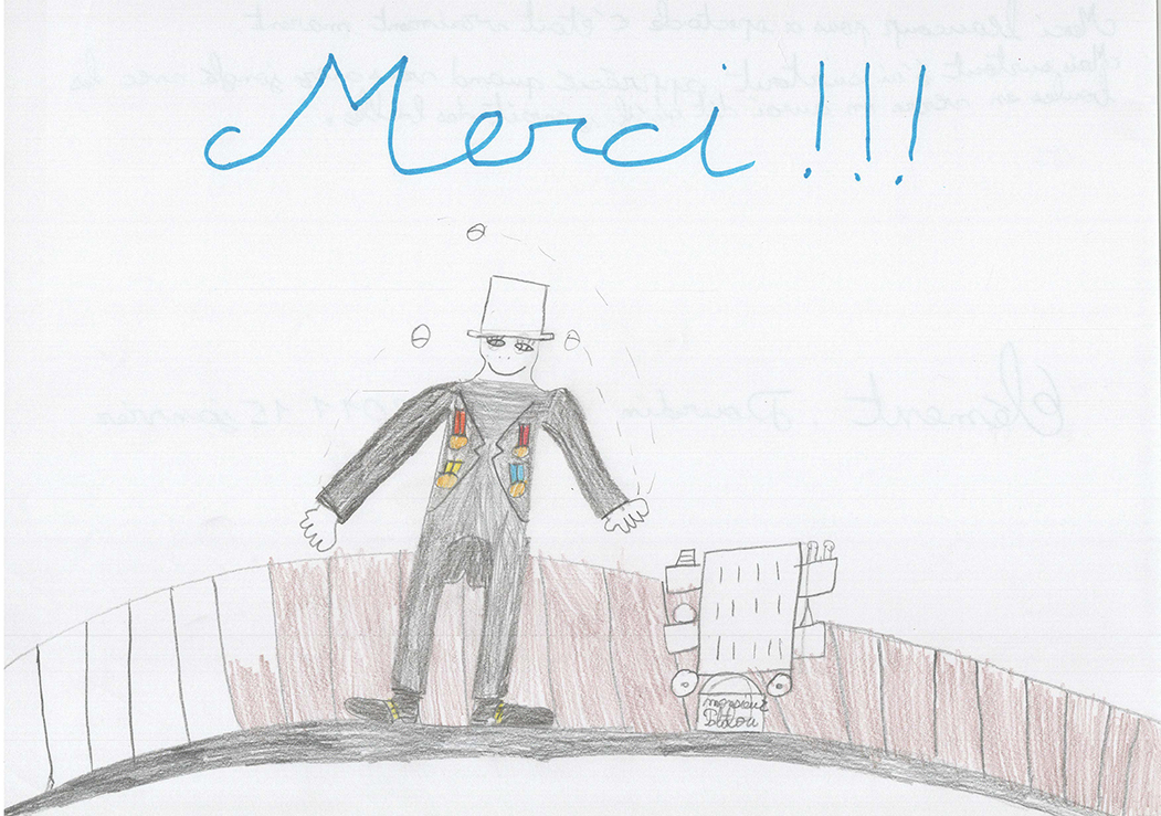 Dessins des enfants de l'école Lucien Roux de Saint-Georges-lès-bains en Ardèche, Mimages 2021