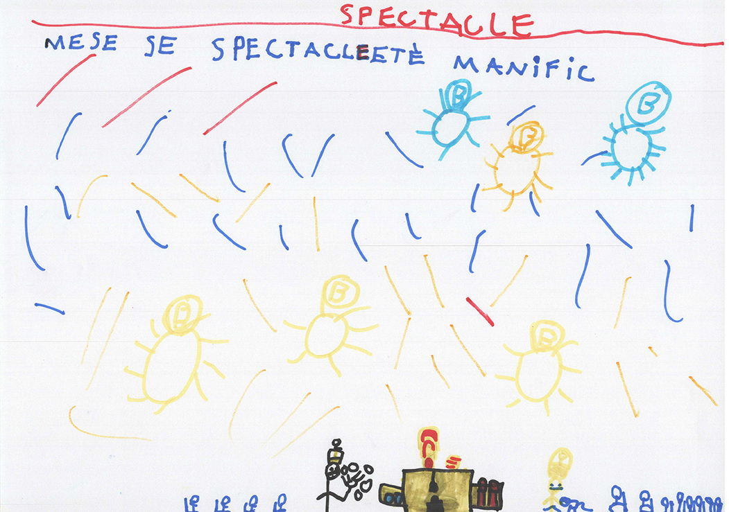 Dessins des enfants de l'école Lucien Roux de Saint-Georges-lès-bains en Ardèche, Mimages 2021