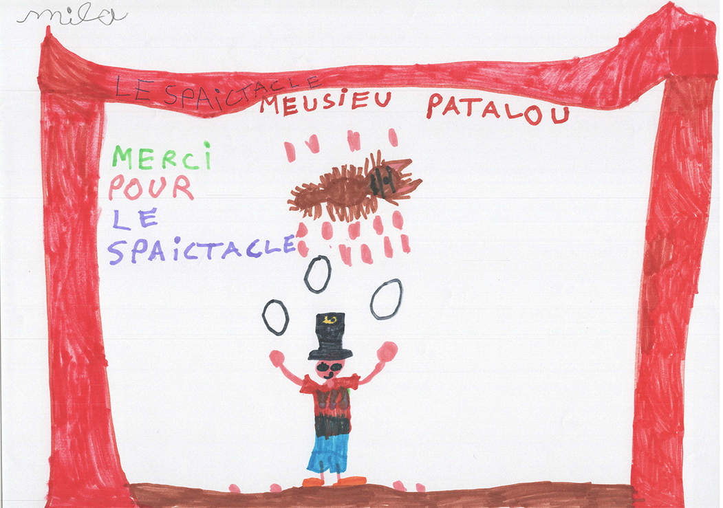 Dessins des enfants de l'école Lucien Roux de Saint-Georges-lès-bains en Ardèche, Mimages 2021