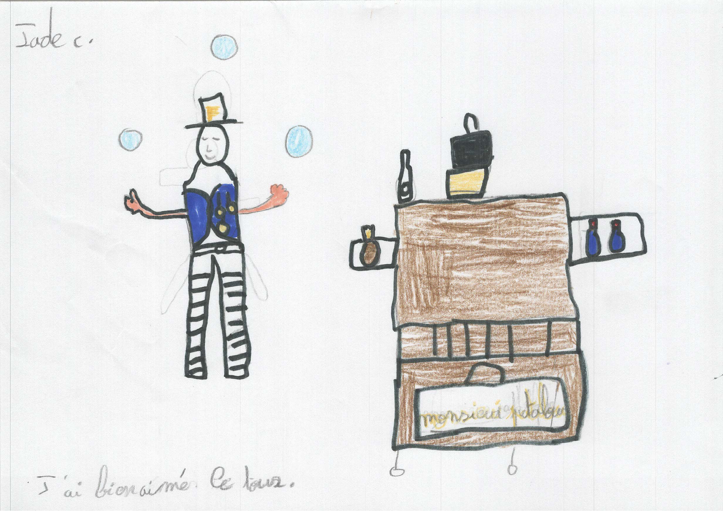 Dessins des enfants de l'école Lucien Roux de Saint-Georges-lès-bains en Ardèche, Mimages 2021