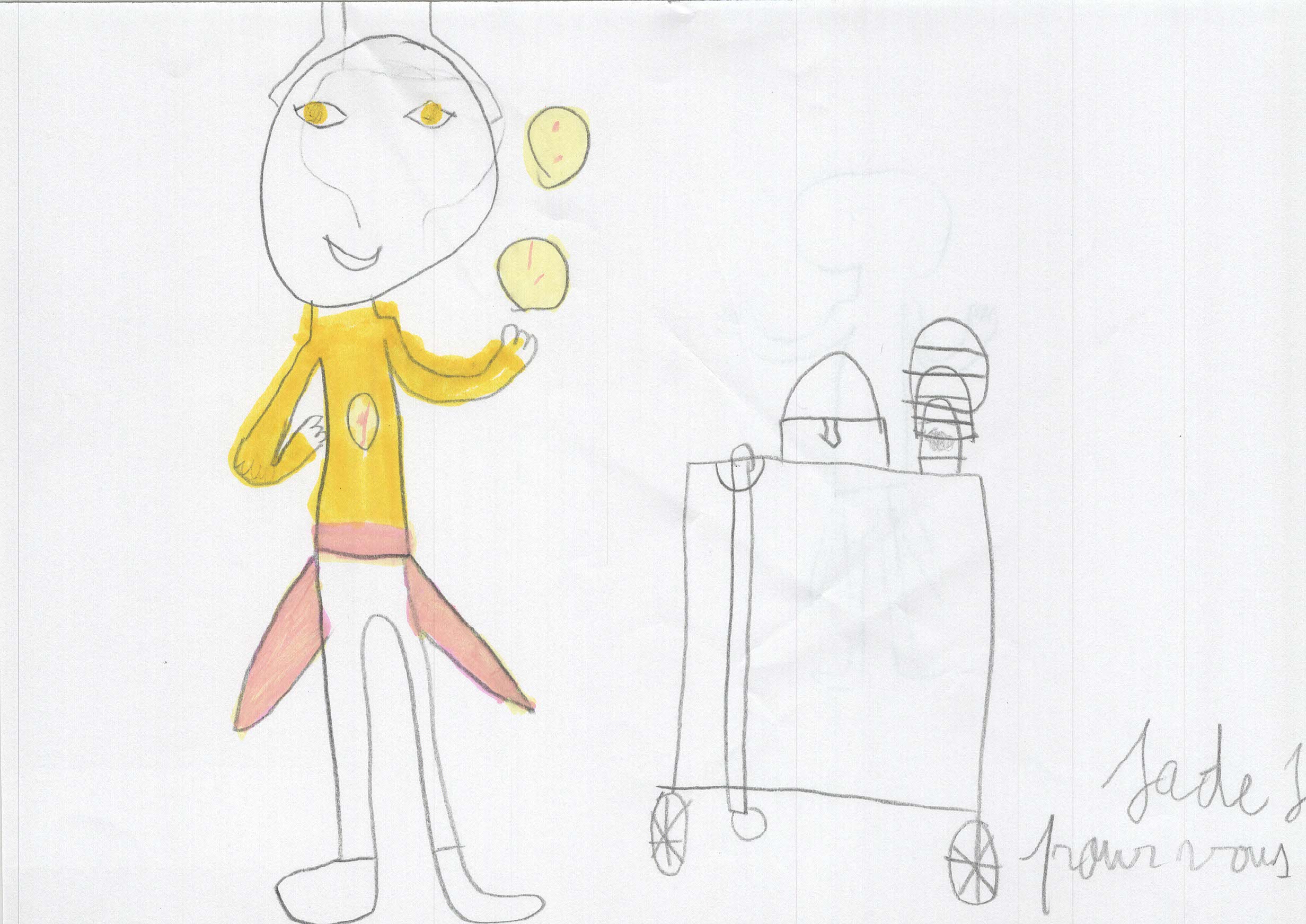 Dessins des enfants de l'école Lucien Roux de Saint-Georges-lès-bains en Ardèche, Mimages 2021