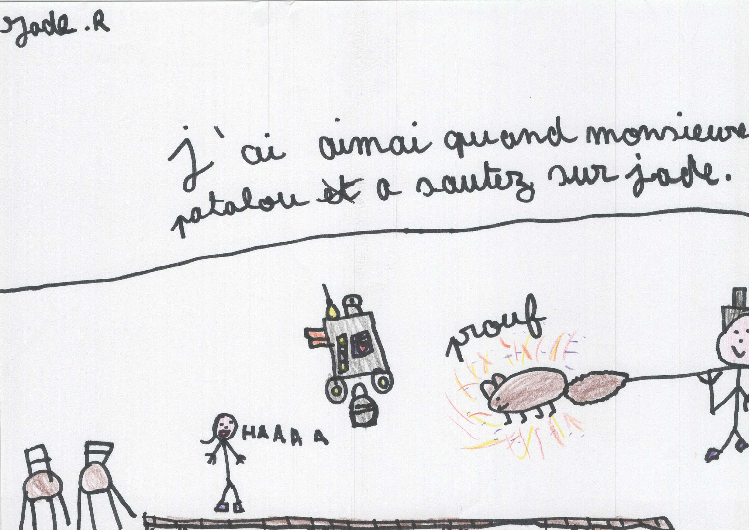 Dessins des enfants de l'école Lucien Roux de Saint-Georges-lès-bains en Ardèche, Mimages 2021