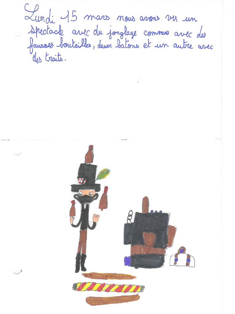 Dessins de ma classe de CE2 de l'école des brémondières de Saint-Péray, Mimages 2021