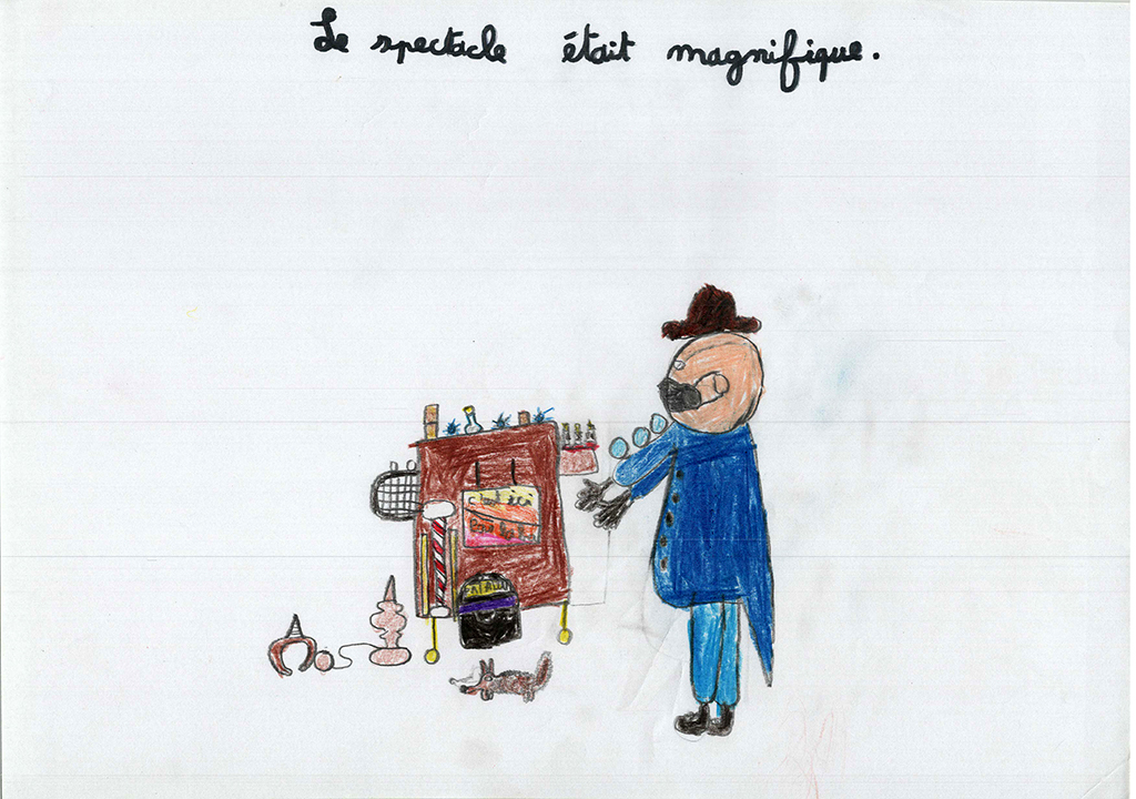 Dessins des enfants de l'école de Saint-Romain-de-Lerps