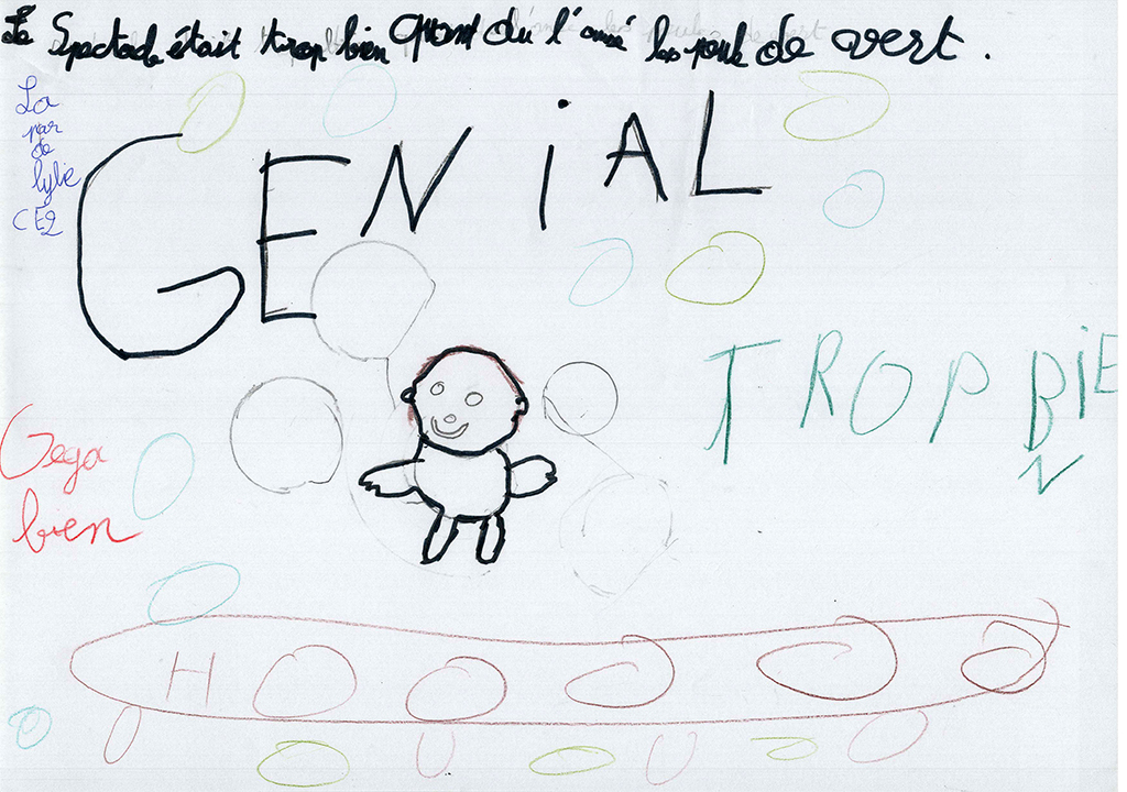 Dessins des enfants de l'école de Saint-Romain-de-Lerps