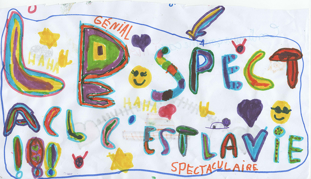 Dessins des enfants de l'école de Saint-Romain-de-Lerps