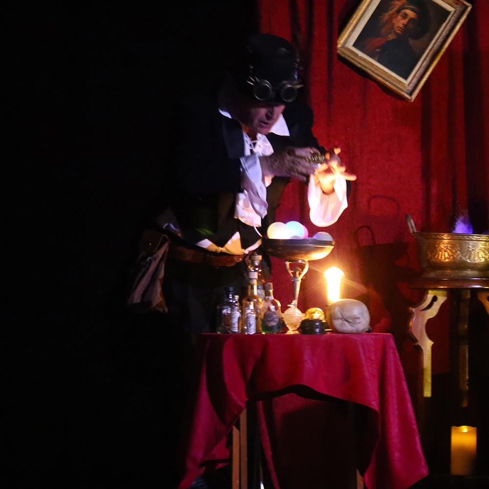 Spectacle de la compagnie Zinzoline, "la guilde des enchanteurs"